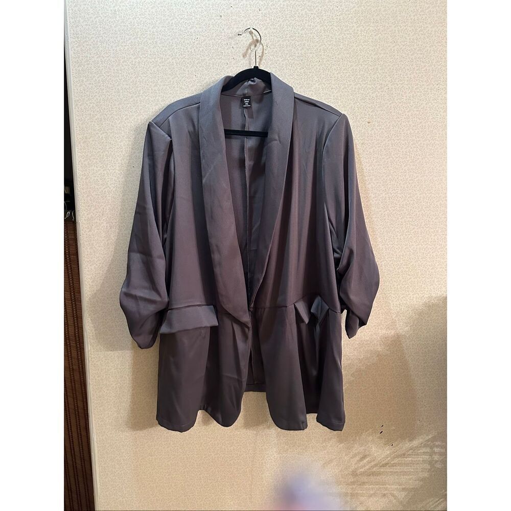Shein Curve open front blazer